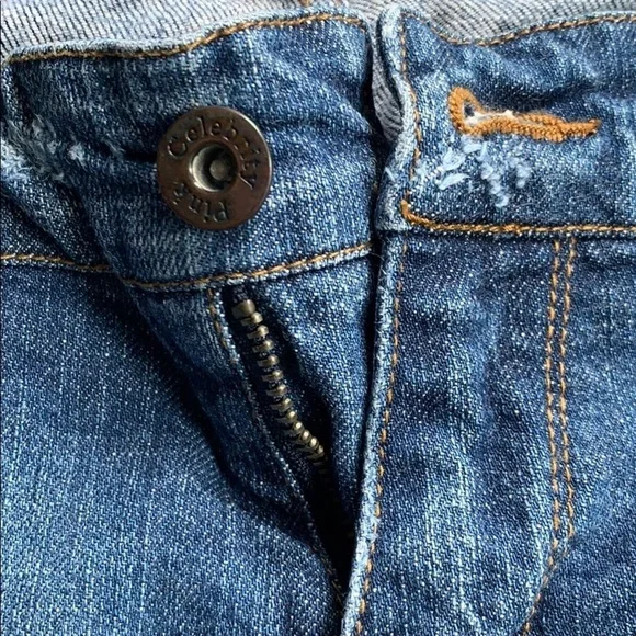 Women's Celebrity Pink Distressed And Studded With Stones Flare Bottom Jeans 28 - Picture 5 of 13